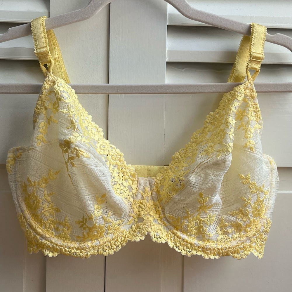 Yellow Lace Bra